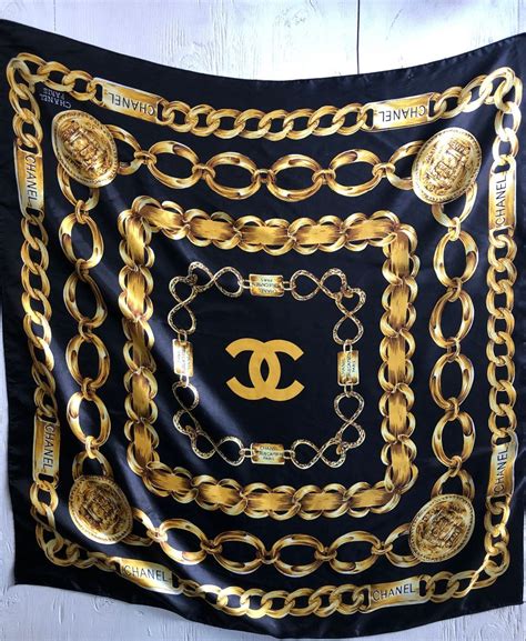 chanel chain link scarf|chanel scarf 2022.